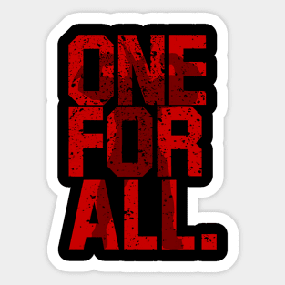 One For All Sticker